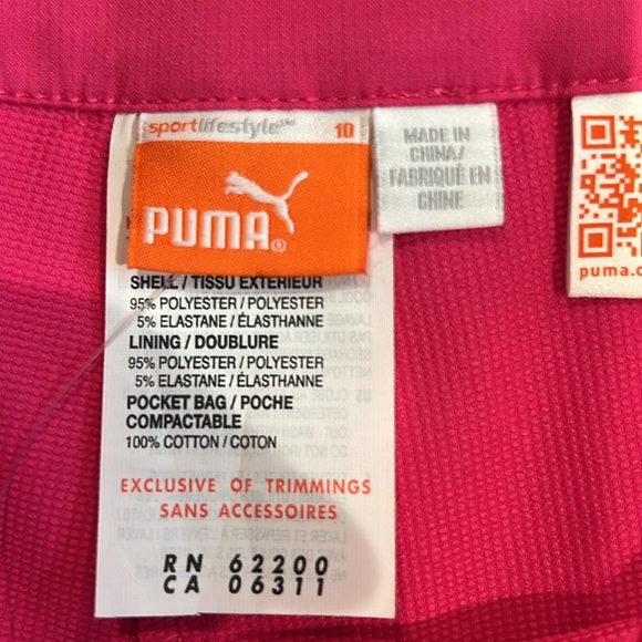 Puma Golf Skort - Hot Pink/Raspberry - Picture 8 of 8